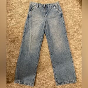 Favorite Daughter The Taylor Trouser Jeans Size 29 High Rise Wide Leg Denim
